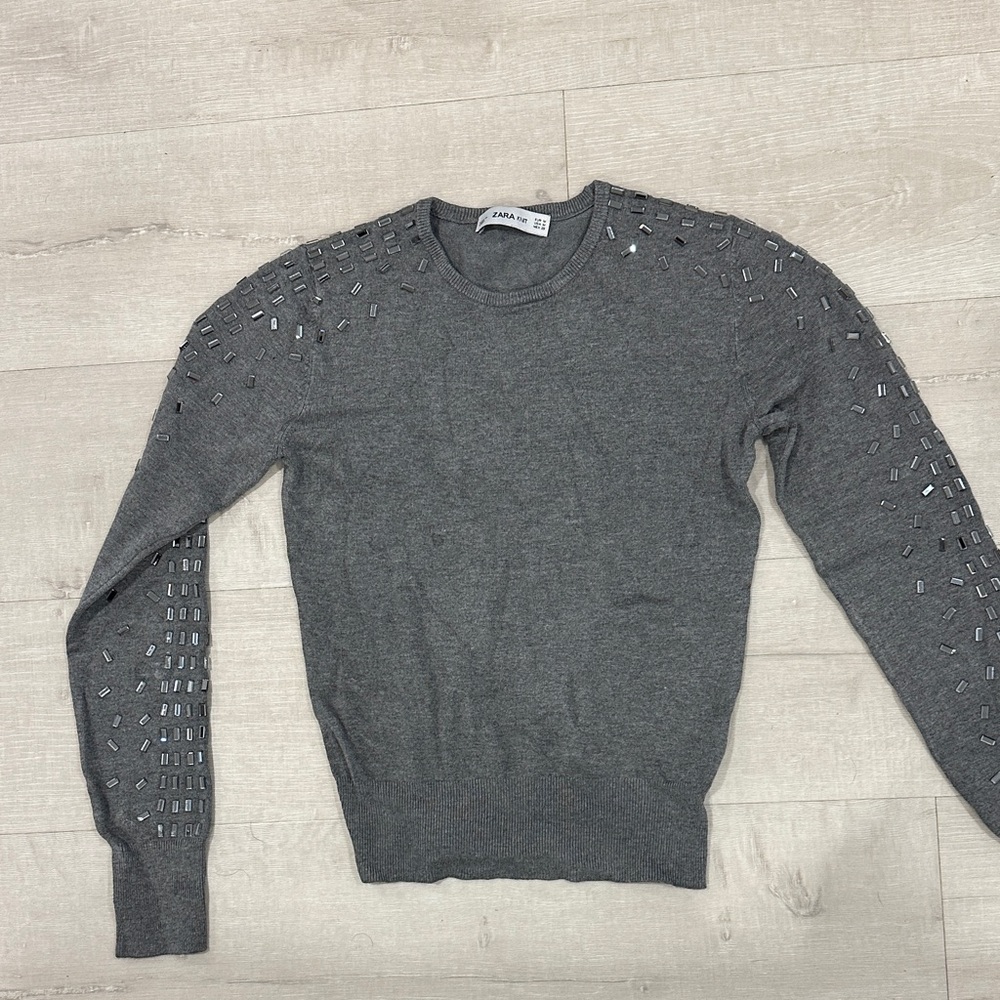 Zara Sweater with Studded Sleeves